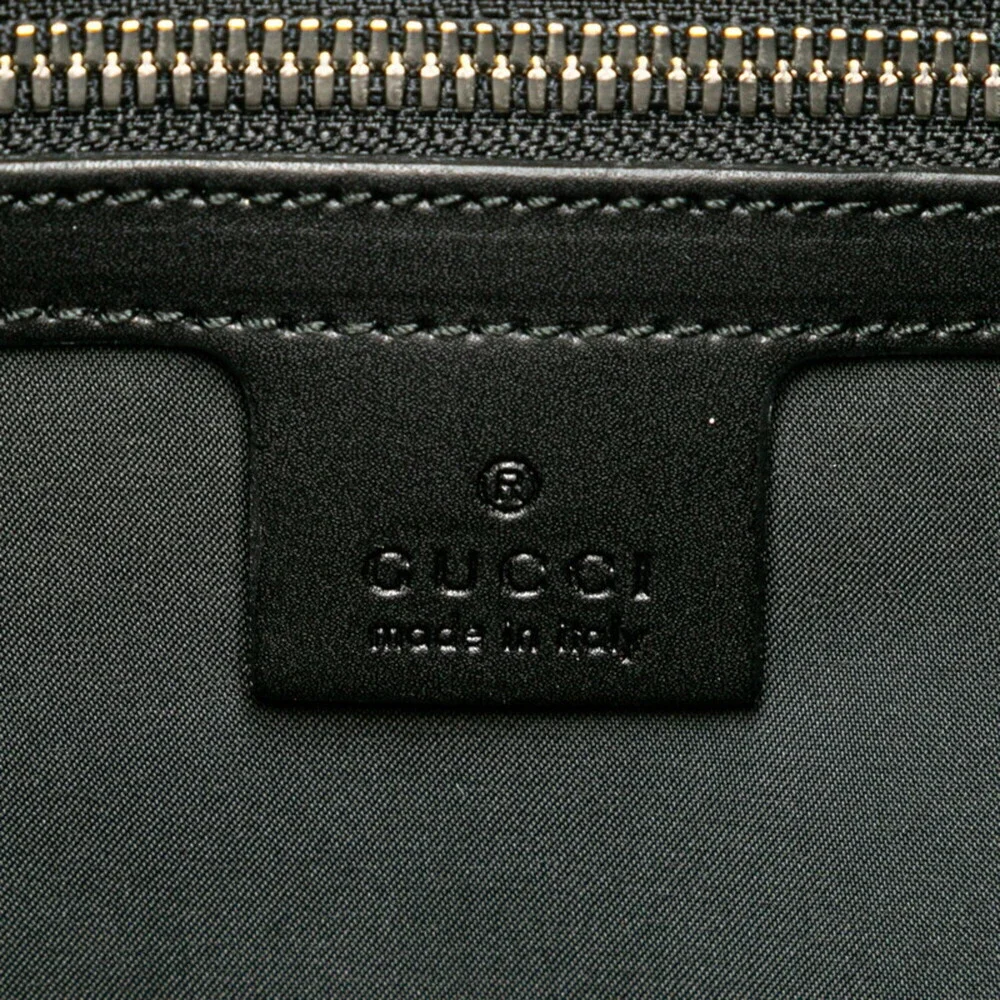 GUCCI Black Leather Backpack